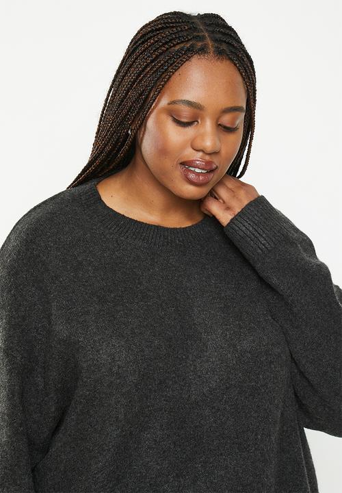 MANGO - Plus sweater marina - dark grey