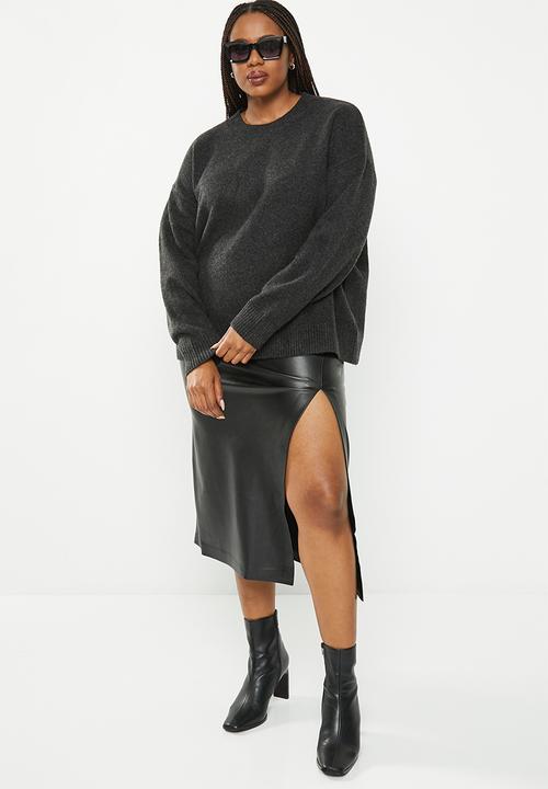 MANGO - Plus sweater marina - dark grey