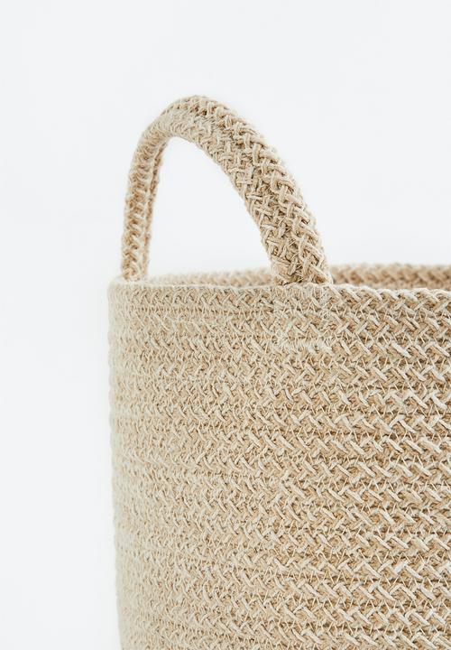 H&M - Cotton storage basket - light beige