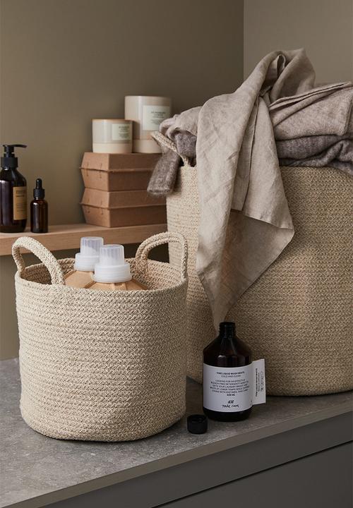 H&M - Cotton storage basket - light beige