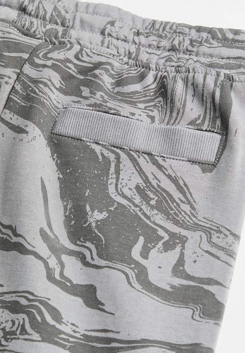 H&M - Joggers - grey/marble-patterned
