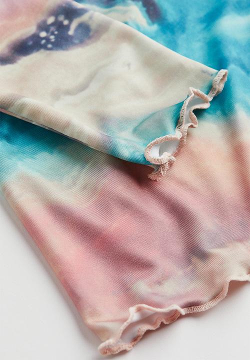 H&M - Long-sleeved top - light pink/patterned
