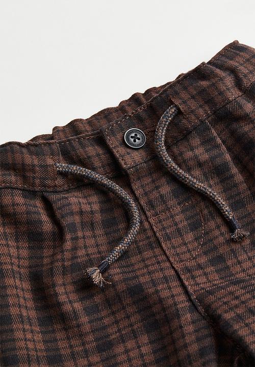 H&M - 2-Piece set - dark brown/checked