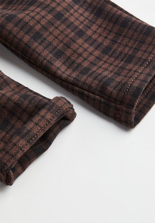 H&M - 2-Piece set - dark brown/checked