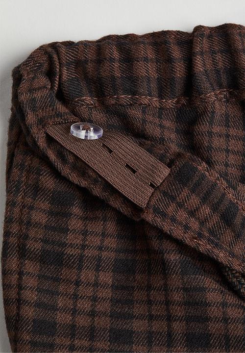 H&M - 2-Piece set - dark brown/checked