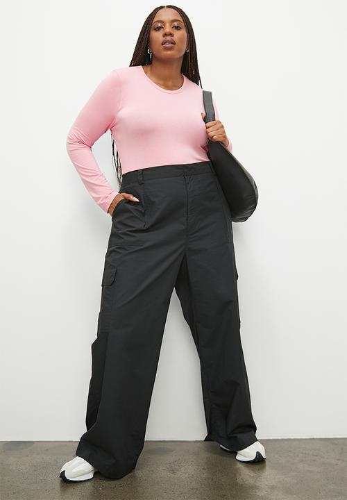 Superbalist - 2 pack crew neck bodysuit - grey and soft pink