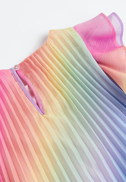 H&M - Pleated a-line dress - multi
