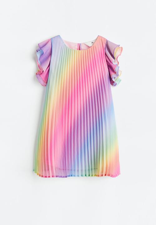 H&M - Pleated a-line dress - multi
