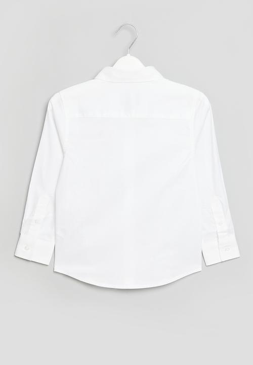 POLO - Boys nicholas ls shirt - white