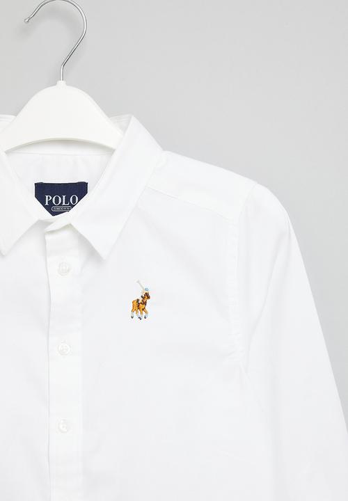 POLO - Boys nicholas ls shirt - white