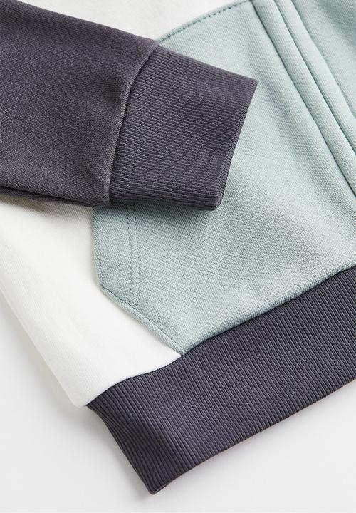 H&M - Hooded jacket - white/block-coloured
