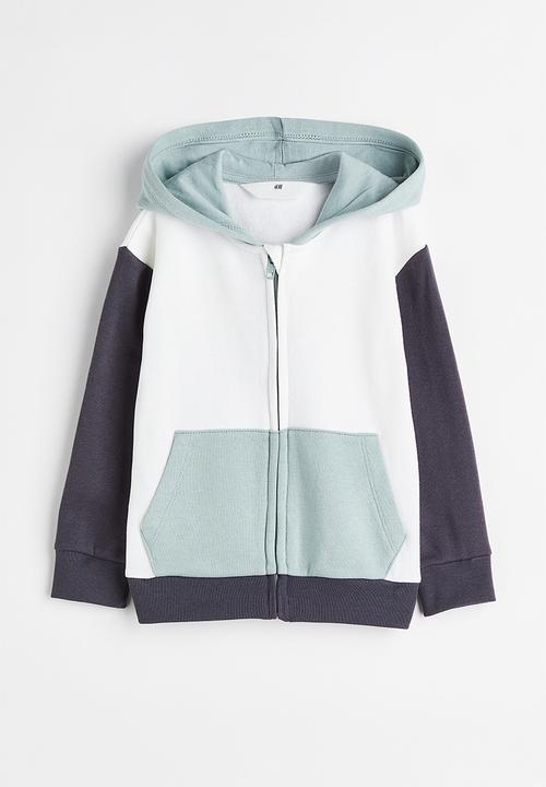 H&M - Hooded jacket - white/block-coloured
