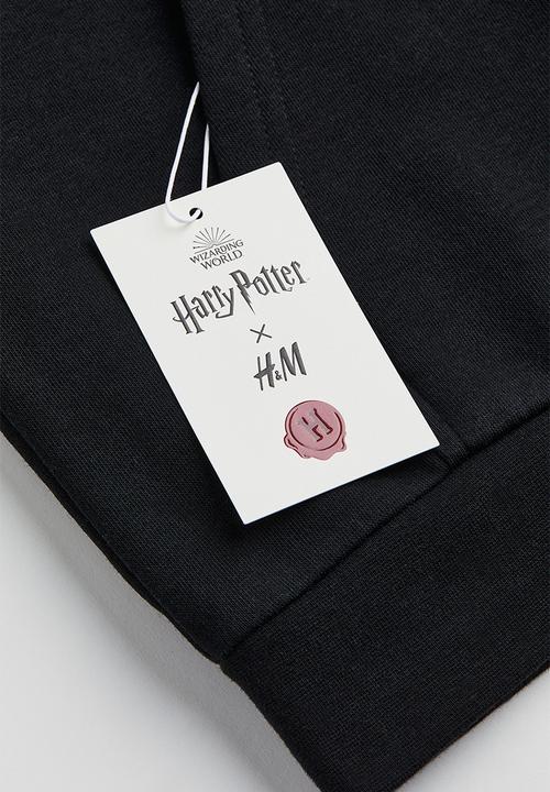 H&M - Oversized printed hoodie - dark red/harry potter