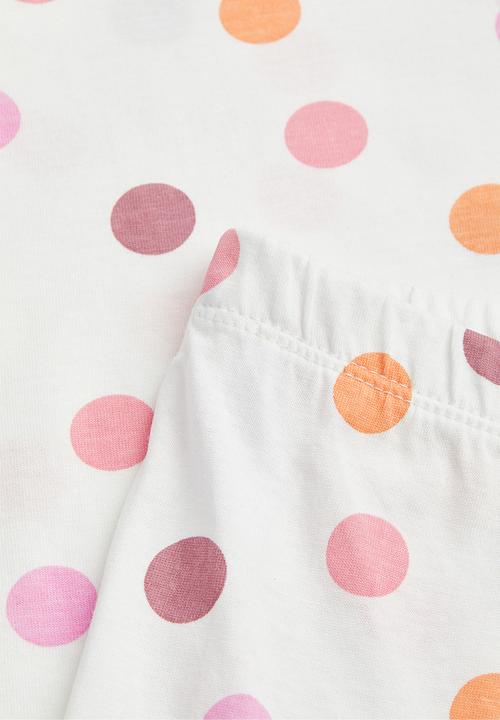 H&M - Jersey pyjamas - white/spotted