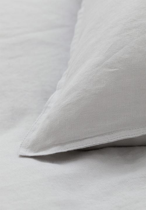 H&M - Linen double/king duvet cover set - light grey