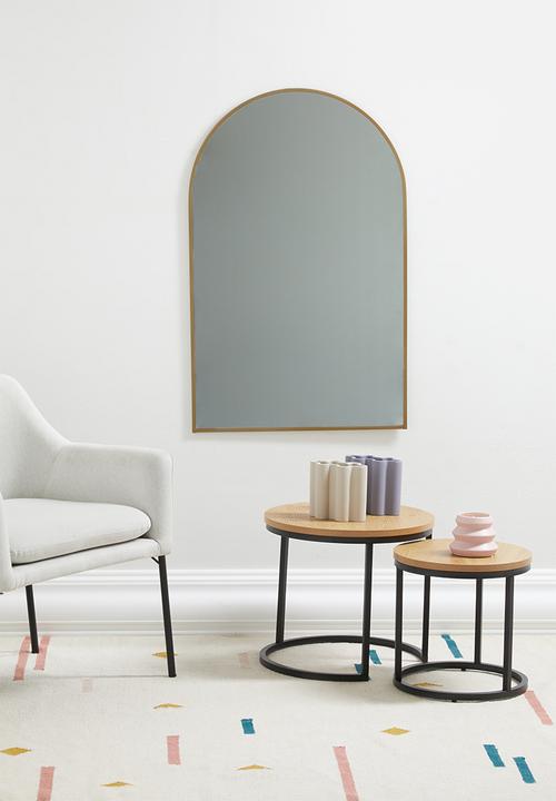 Sixth Floor - Spiro nested tables set of 2 - natural & black