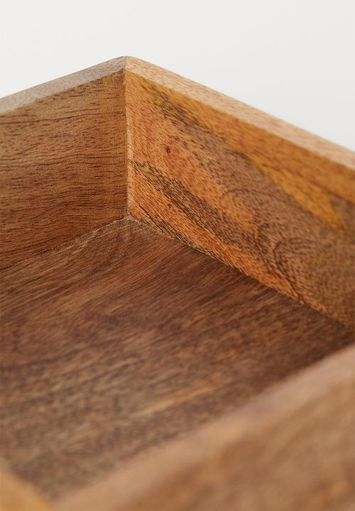 H&M - Wooden tray - beige/mango wood