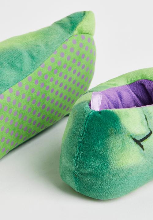 H&M - Soft slippers - green/the hulk
