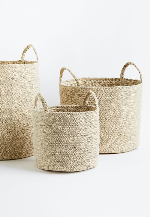 H&M - Cotton storage basket - light beige