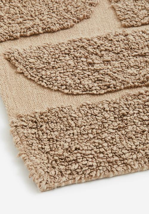 H&M - Tufted bath mat - beige/patterned