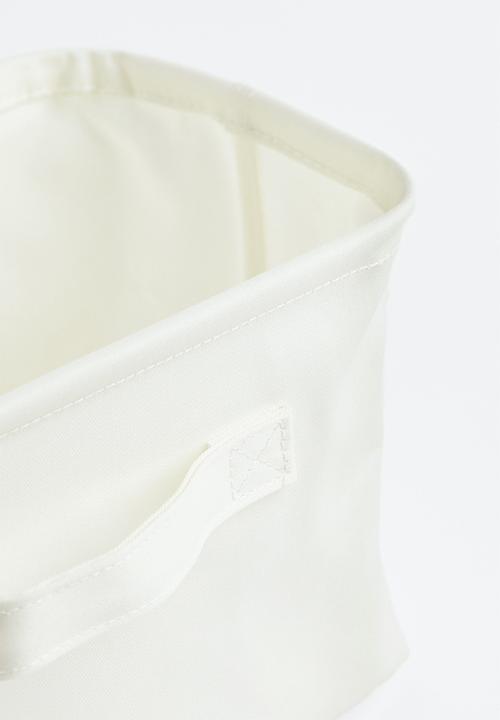 H&M - Cotton twill storage basket - white