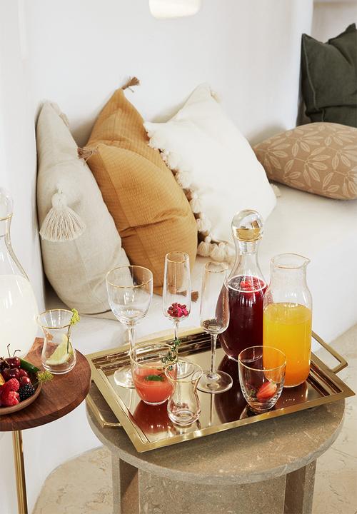 H&M - Tasselled cushion cover - yellow