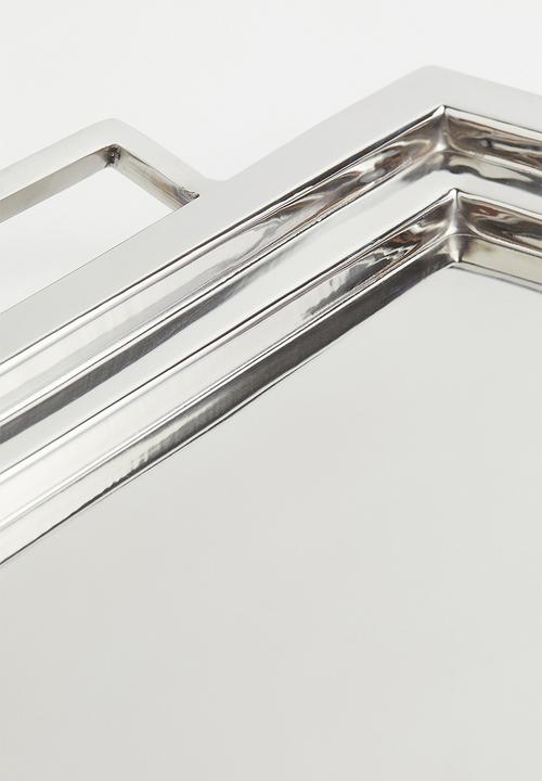 H&M - Metal tray - silver-coloured