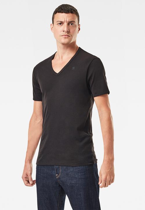 G-STAR - Base v t short sleeve 2-pack - black