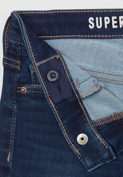 H&M - Super soft skinny fit jeans- dark denim blue