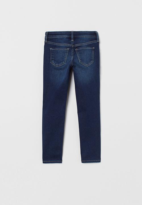 H&M - Super soft skinny fit jeans- dark denim blue