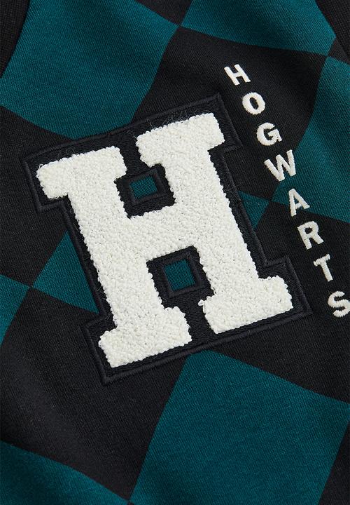 H&M - Appliquéd sweater vest - dark green/harry potter