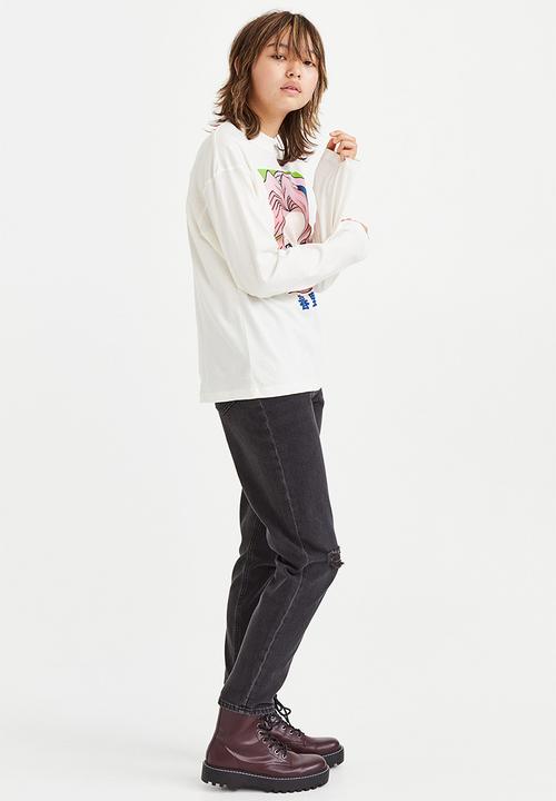 H&M - Printed cotton jersey top - white/naruto