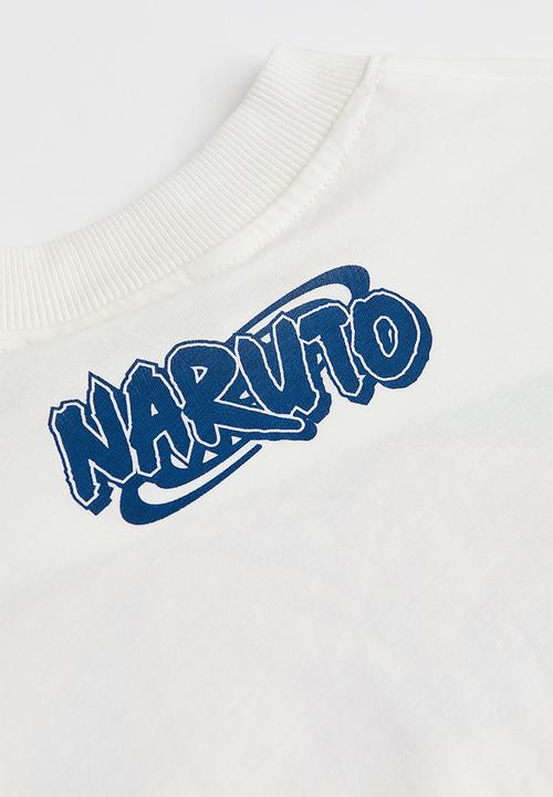 H&M - Printed cotton jersey top - white/naruto