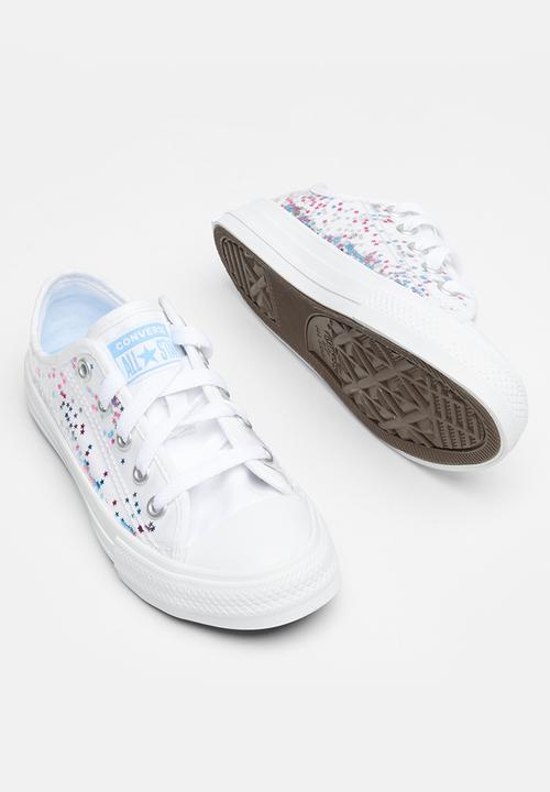 Converse - Chuck taylor all star ox - white/university blue/pink