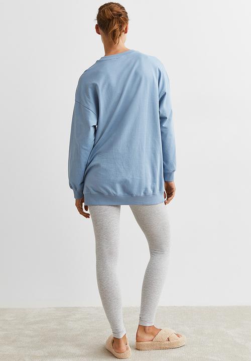 H&M - Pyjama top and leggings - blue & grey