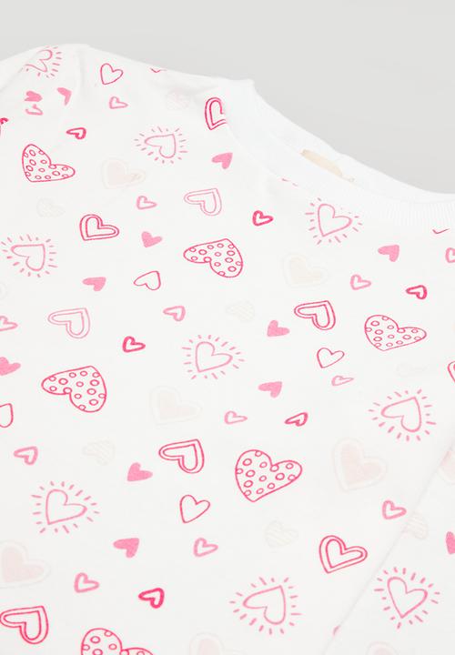 Superbalist - Winter pj set - white & pink