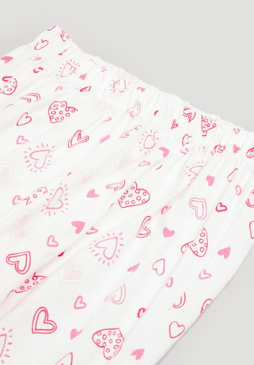 Superbalist - Winter pj set - white & pink