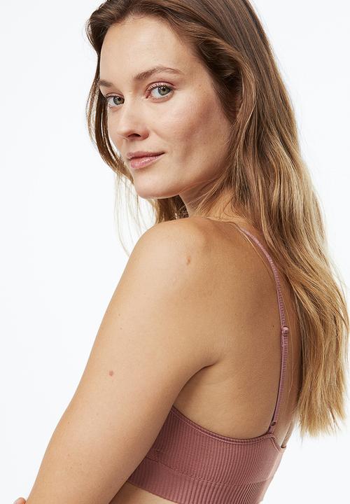 H&M - Seamless padded bra - old rose 