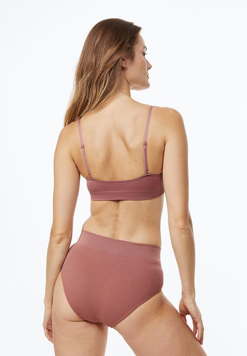 H&M - Seamless padded bra - old rose 