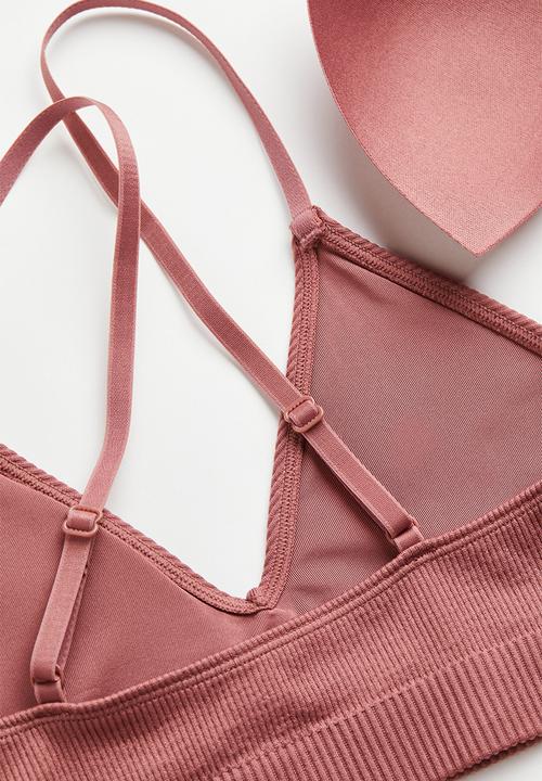 H&M - Seamless padded bra - old rose 