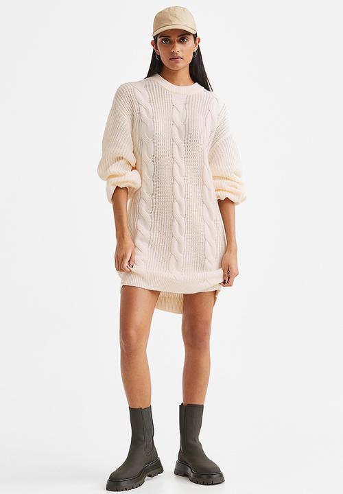 H&M - Knitted dress - cream