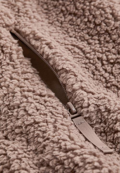 H&M - Zip-top fleece top - beige