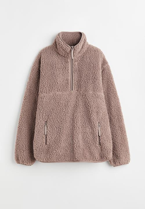 H&M - Zip-top fleece top - beige