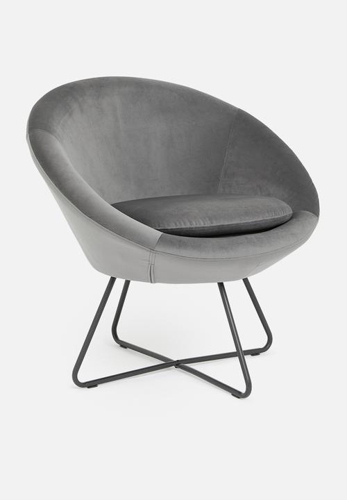 Sixth Floor - Center lounge chair - grey