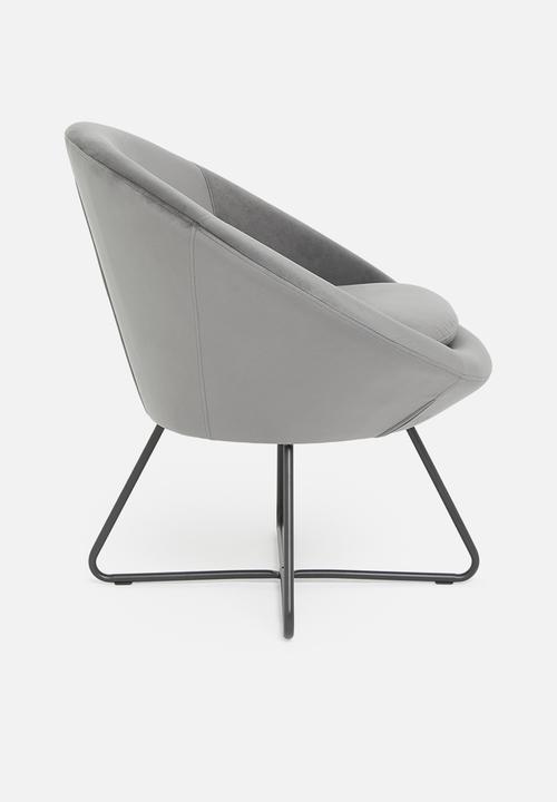 Sixth Floor - Center lounge chair - grey