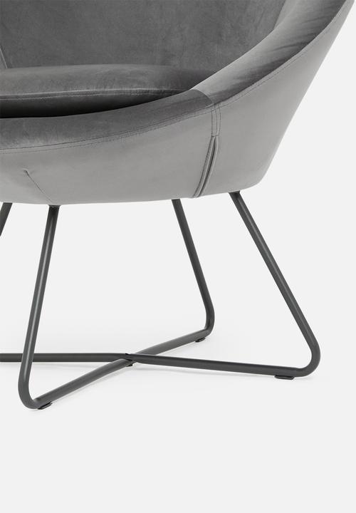 Sixth Floor - Center lounge chair - grey