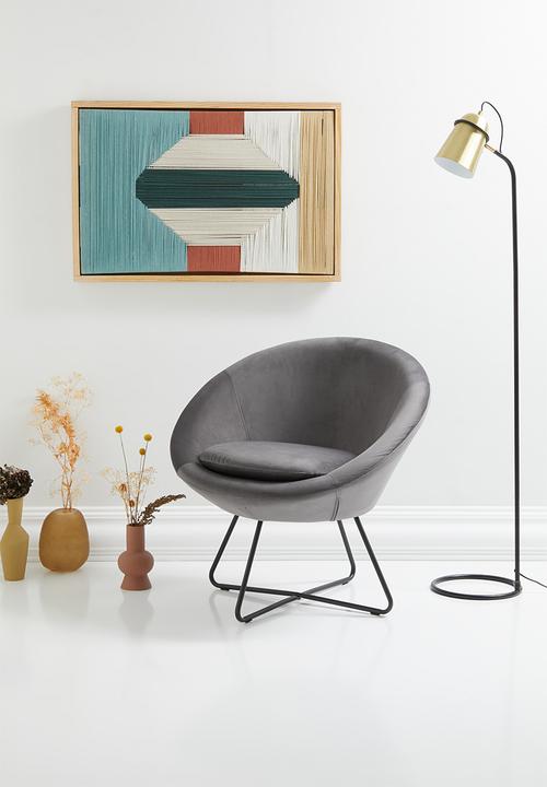 Sixth Floor - Center lounge chair - grey