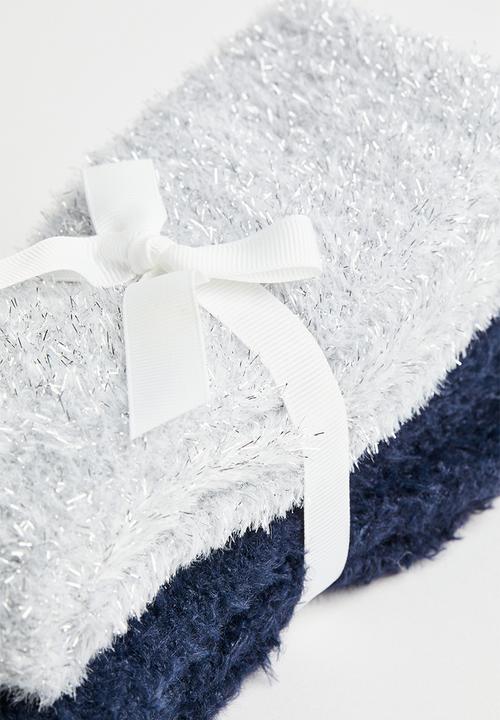 H&M - 2 Pack socks - light grey & dark blue
