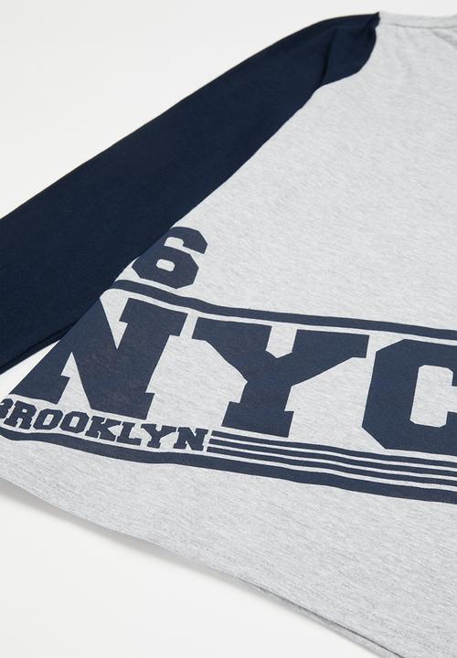 Pop Candy - T-shirt & jogger set - navy & grey 