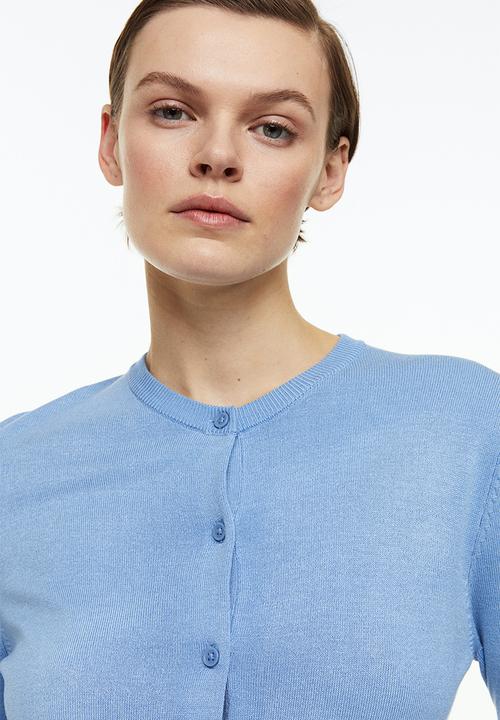 H&M - Fine-knit cardigan - light blue
